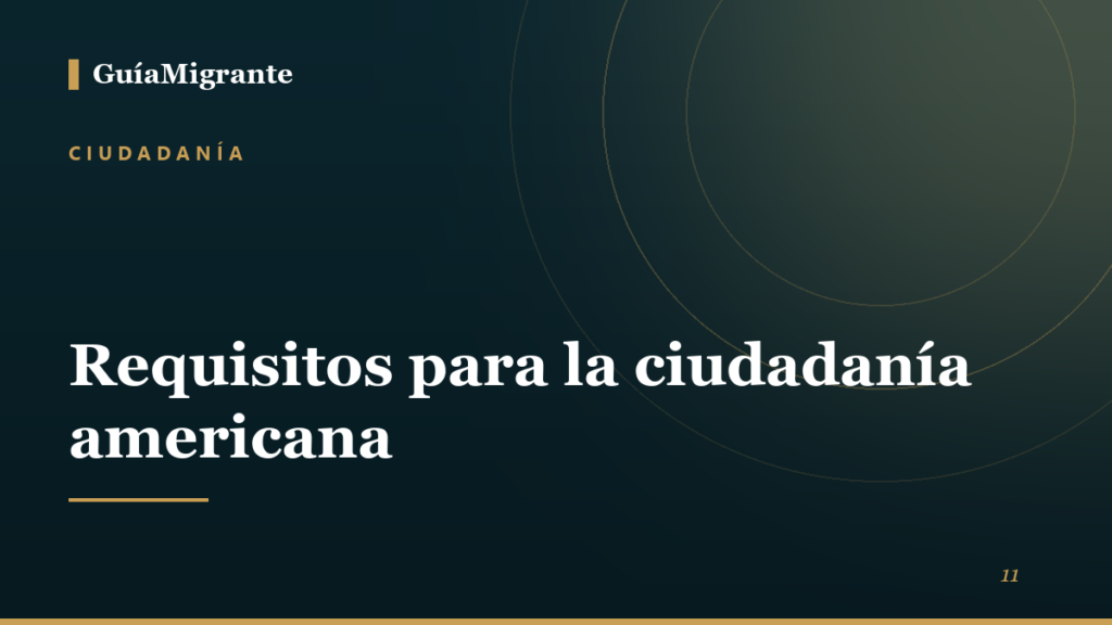 Portada de la guía «Requisitos para la ciudadanía americana» de GuíaMigrante